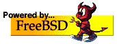 Powered by FreeBSD Logo