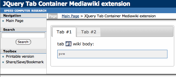 mediawiki tabs